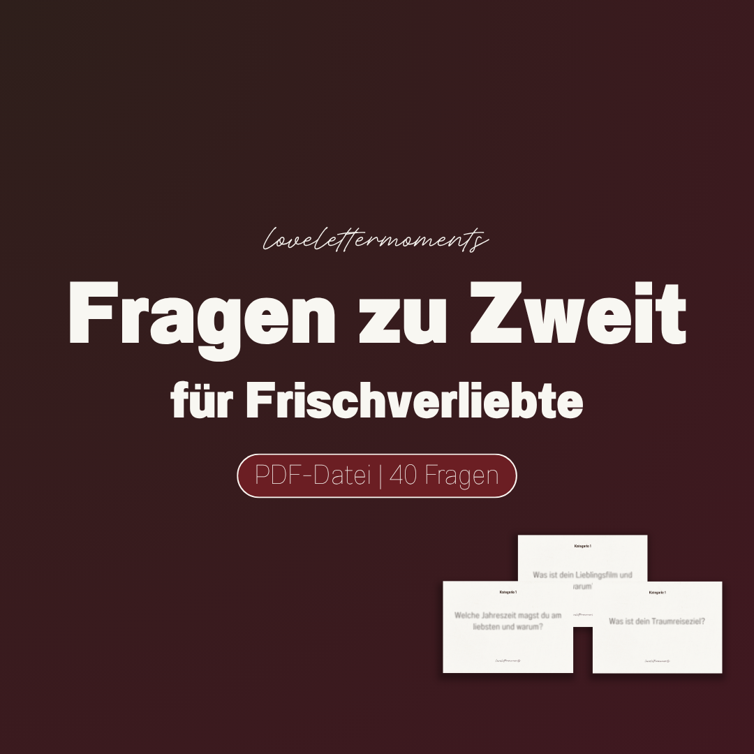 40 Fragen für frischverliebte Paare | PDF Download